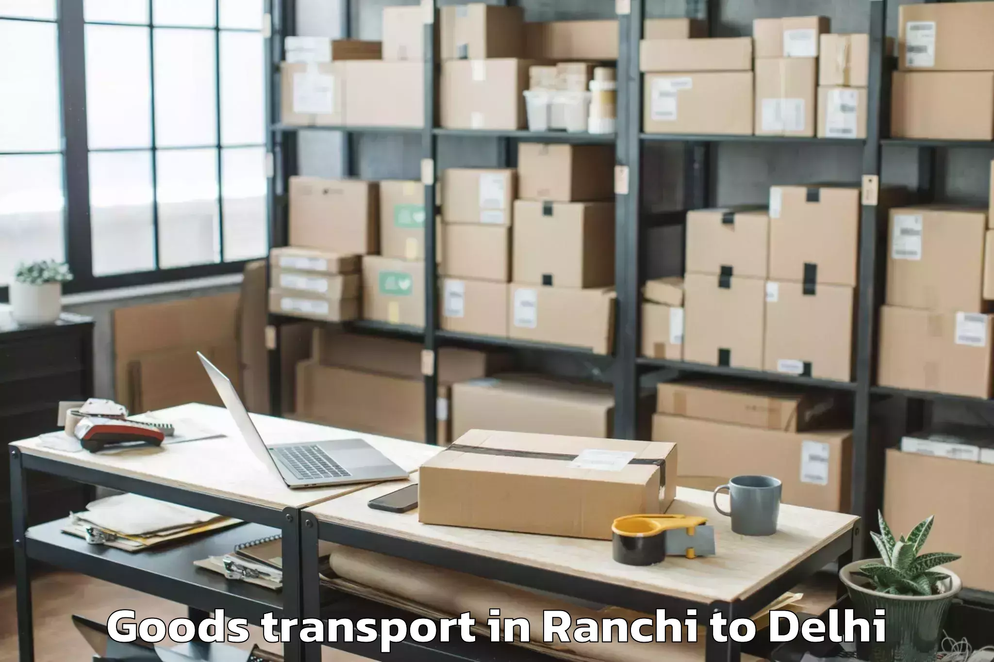 Reliable Ranchi to Burari Goods Transport